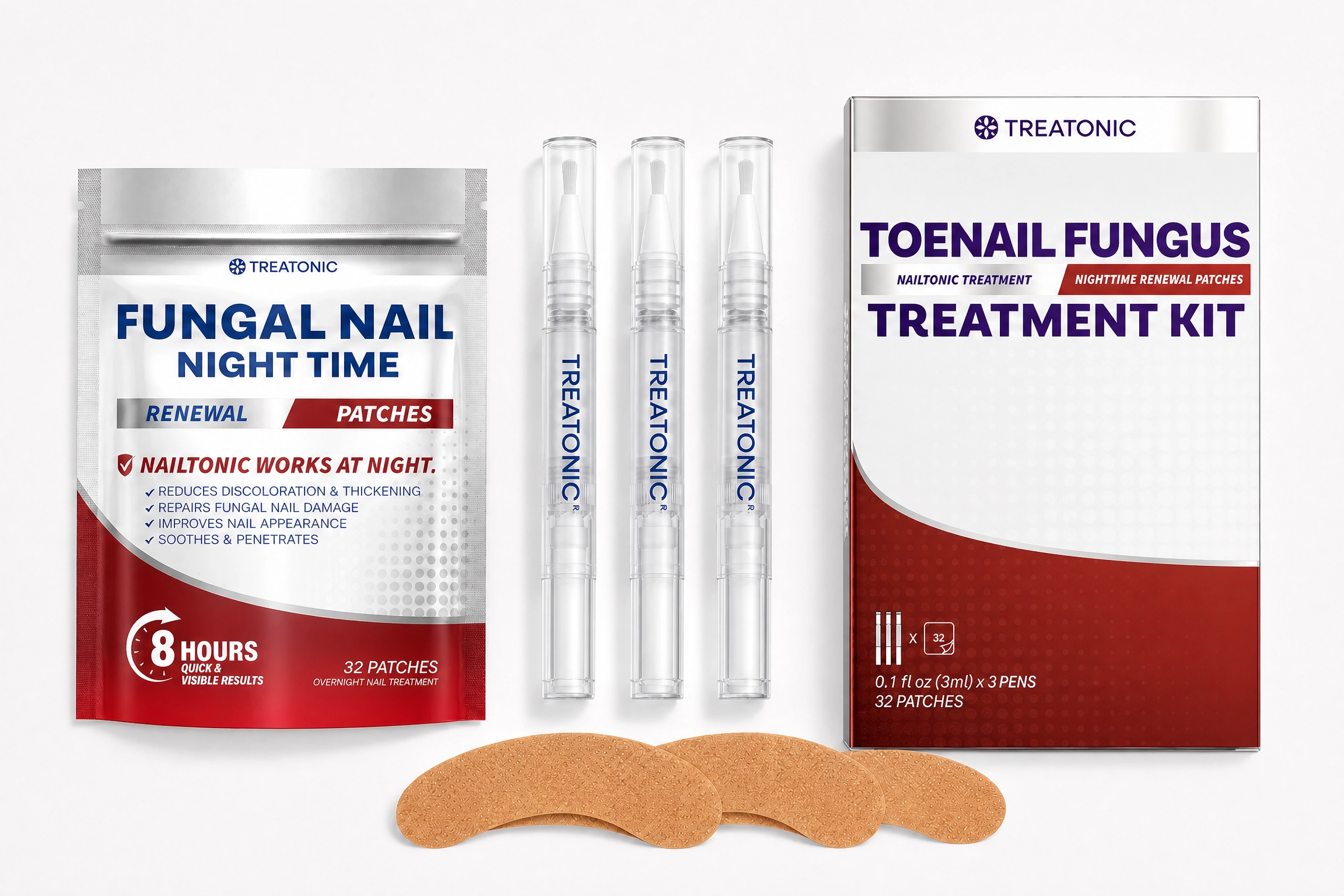 Treatonic 2-step kit — day pens and nighttime renewal patches