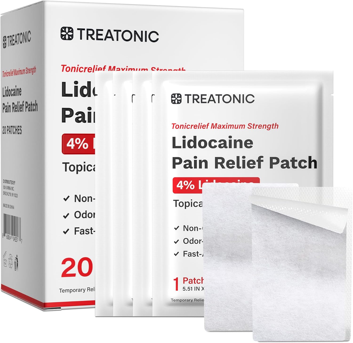 Treatonic Lidocaine Pain Relief Patch