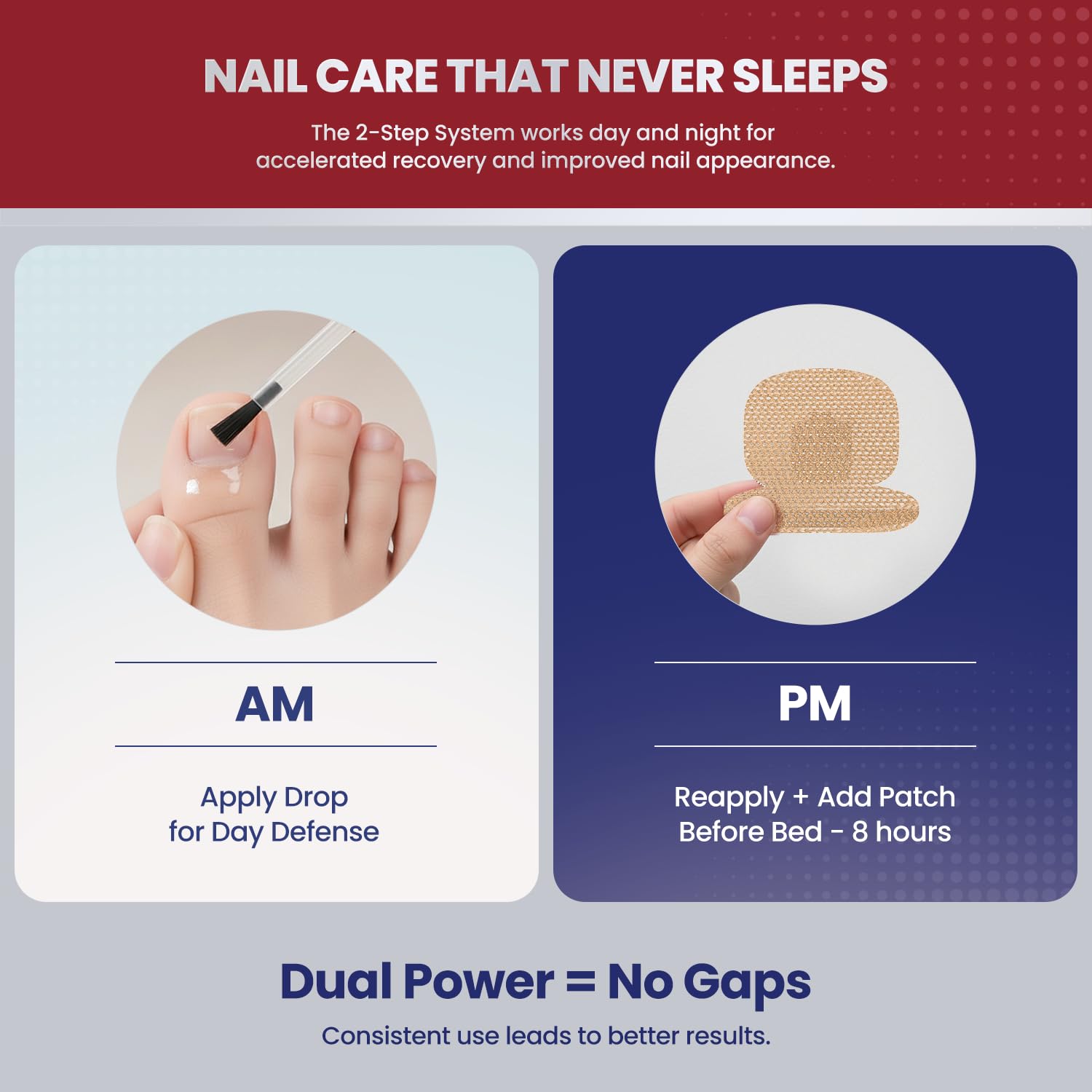 Treatonic Toenail Fungus Treatment Kit: Extra Strength Antifungal Nail Repair Solution with 25% Undecylenic Acid (30 mL) & 32 Nighttime Renewal Patches - Repairs Damaged & Restores Discolored Nails