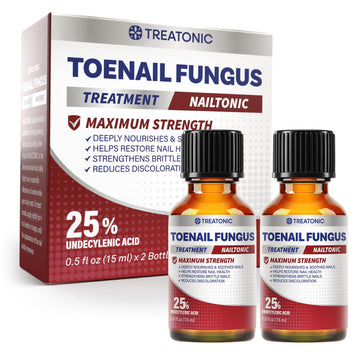 Treatonic Toenail Fungus Treatment Extra Strength: Antifungal Repair Solution with 25% Undecylenic Acid