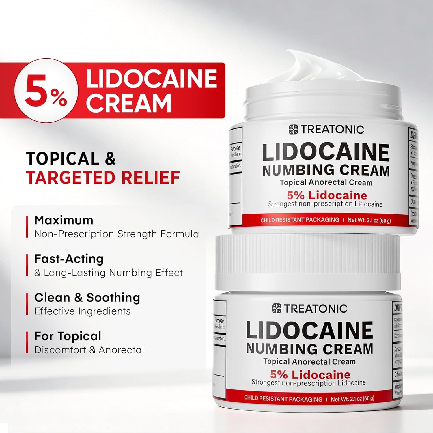5% Lidocaine Topical Numbing Cream