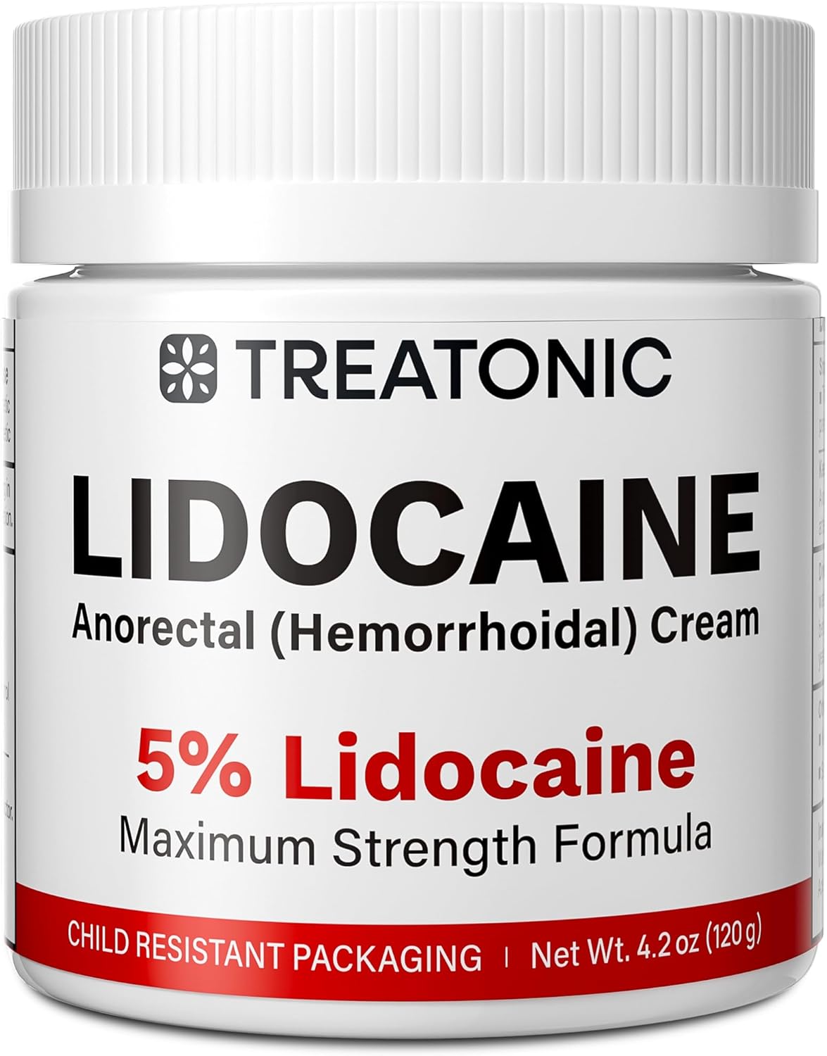 Treatonic 5% Lidocaine Numbing Cream 4oz