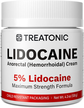 Treatonic 5% Lidocaine Numbing Cream 4oz