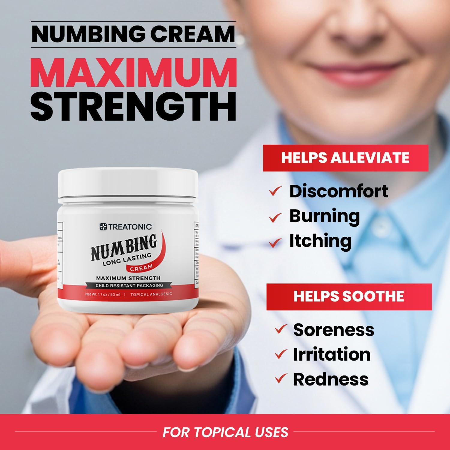 Treatonic 4% Lidocaine Numbing Cream
