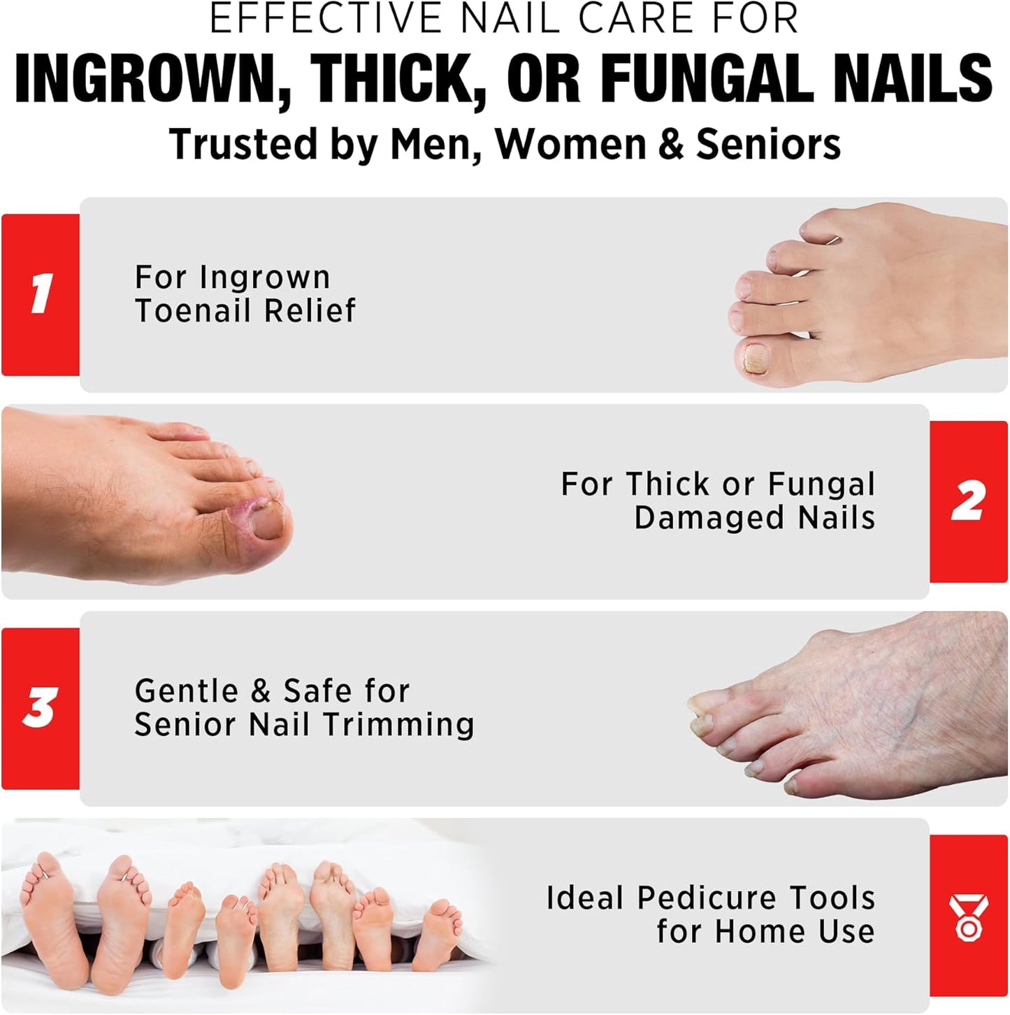 Nail Clippers for Thick & Ingrown Toenails