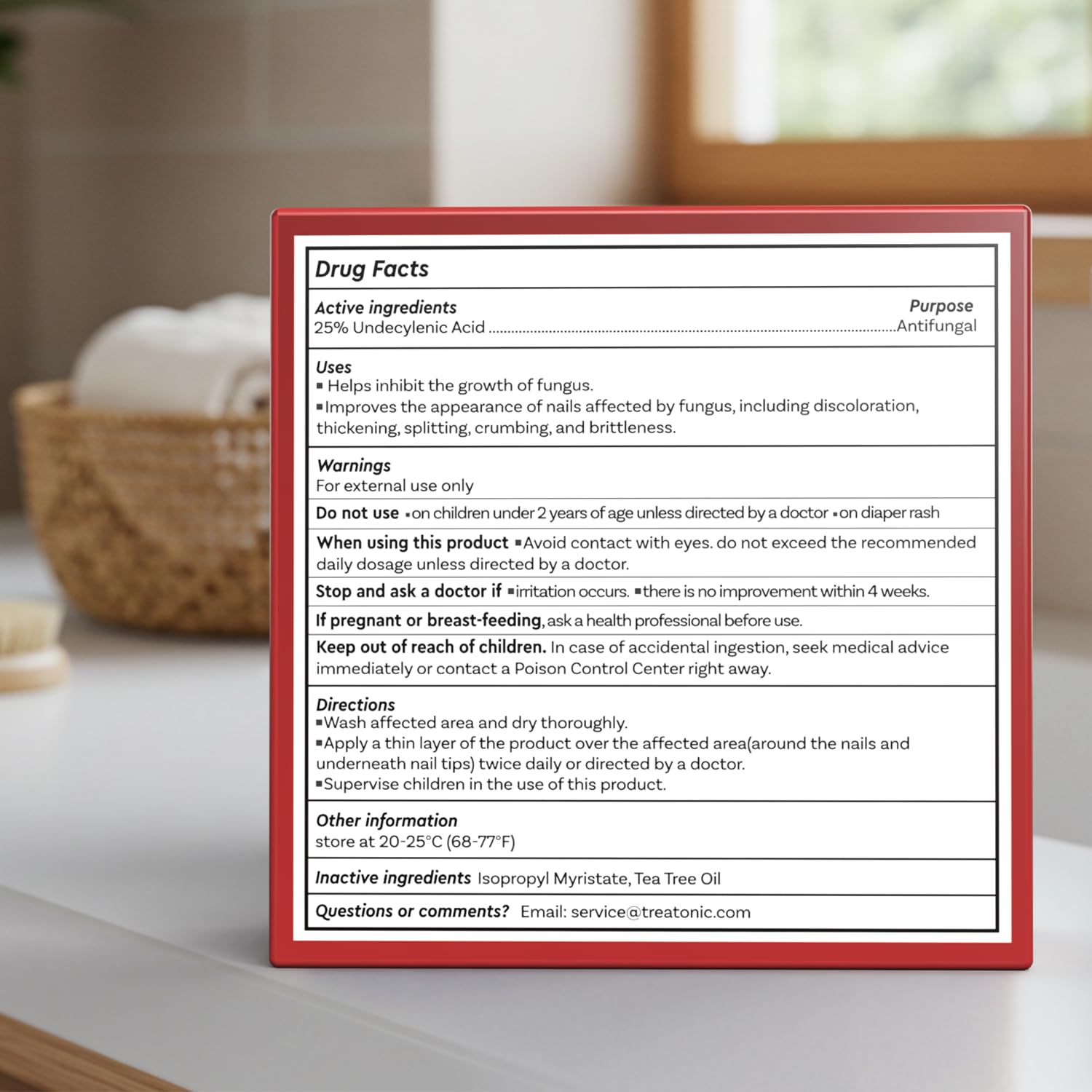 Treatonic Toenail Fungus Treatment Extra Strength: Antifungal Repair Solution with 25% Undecylenic Acid