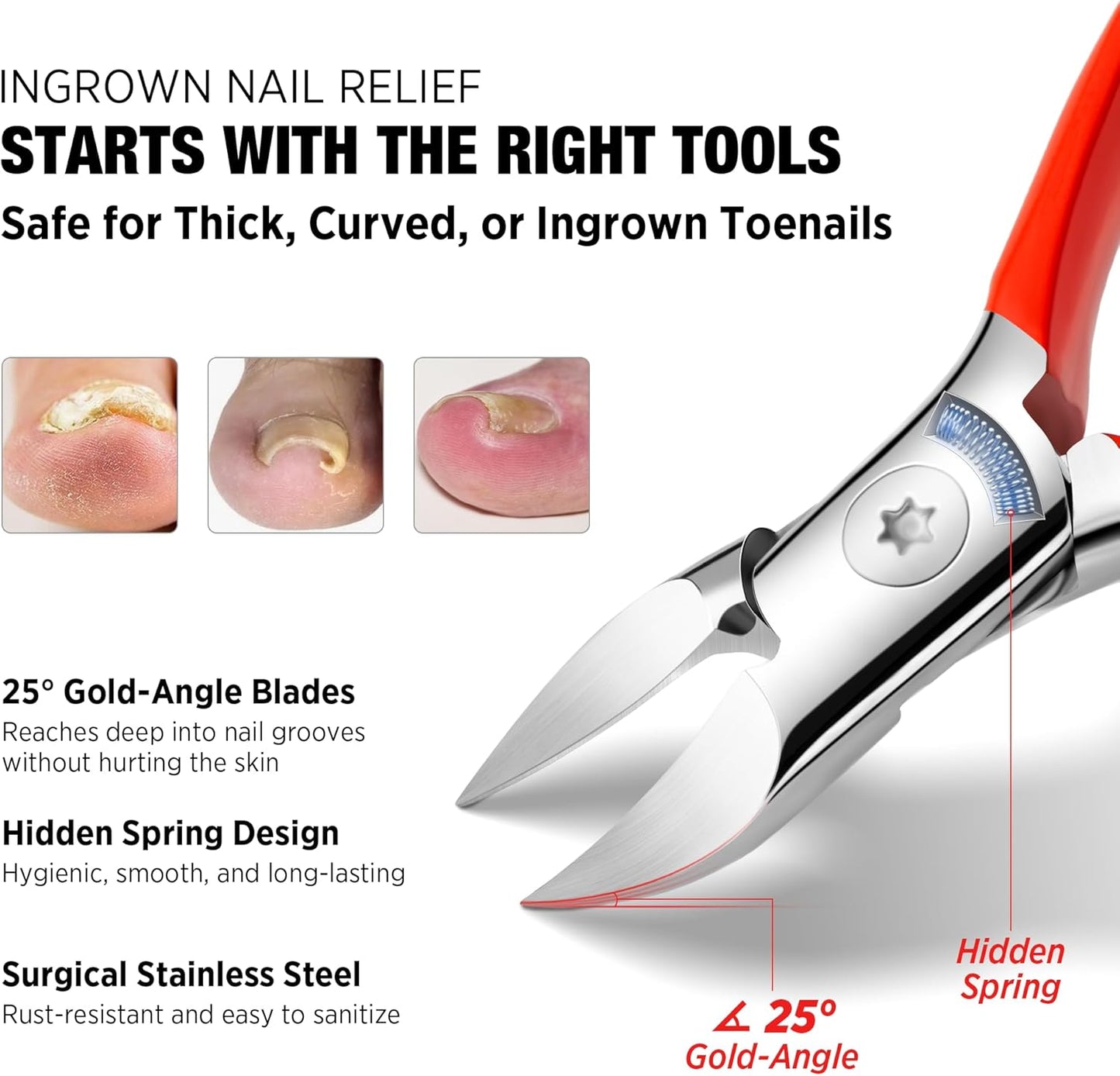 Nail Clippers for Thick & Ingrown Toenails