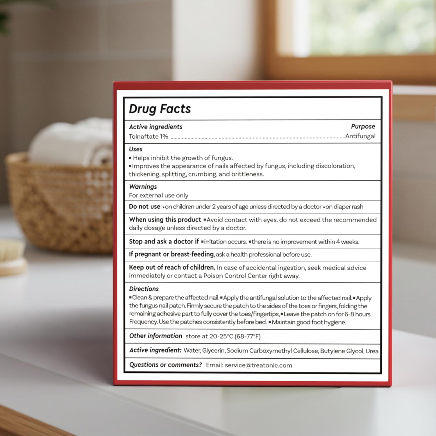 Treatonic Toenail Fungal Nail Patches: Nighttime Renewal Nail Repair Patch (32Pcs)