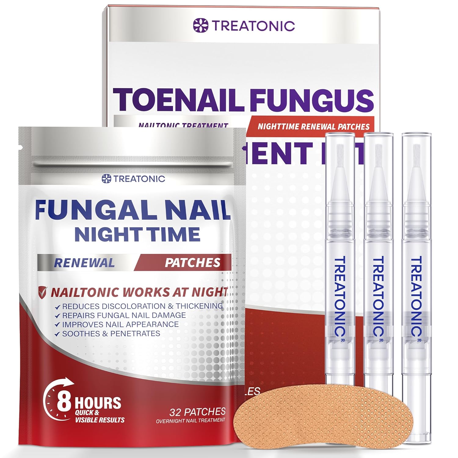 Treatonic Toenail Fungus Treatment Kit: Antifungal Nail Fungus Treatment Extra Strength with 25% Undecylenic Acid