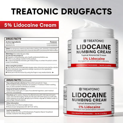 5% Lidocaine Topical Numbing Cream