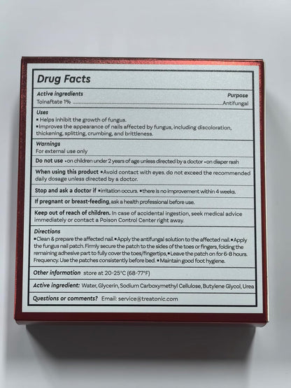 Treatonic Toenail Fungal Nail Patches: Nighttime Renewal Nail Repair Patch (32Pcs)