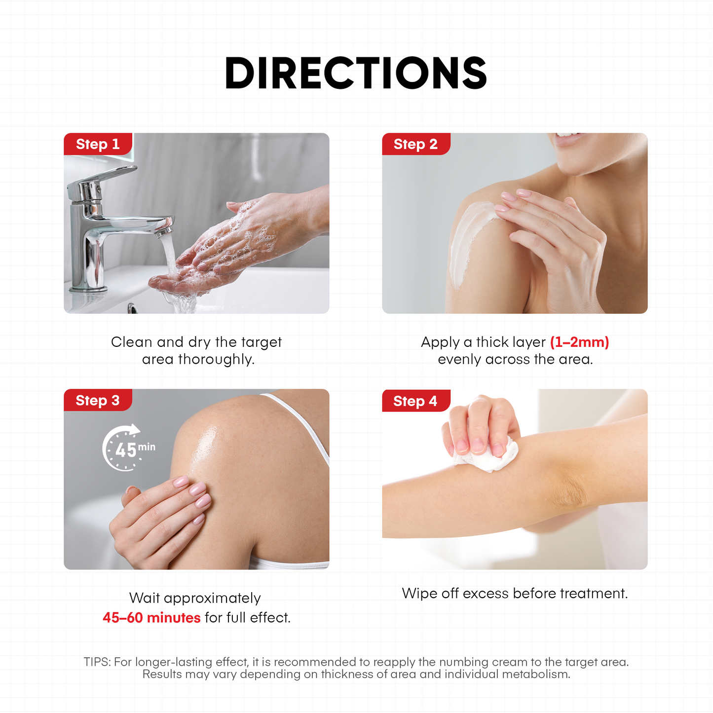 Treatonic 5% Lidocaine Numbing Cream: Lidocaine Cream for Pain Relief, Itching, Burning, Soreness, Hemorrhoid - Maximum Strength Topical Numb - Fast Acting & Long Lasting Numbing - 2.1 oz